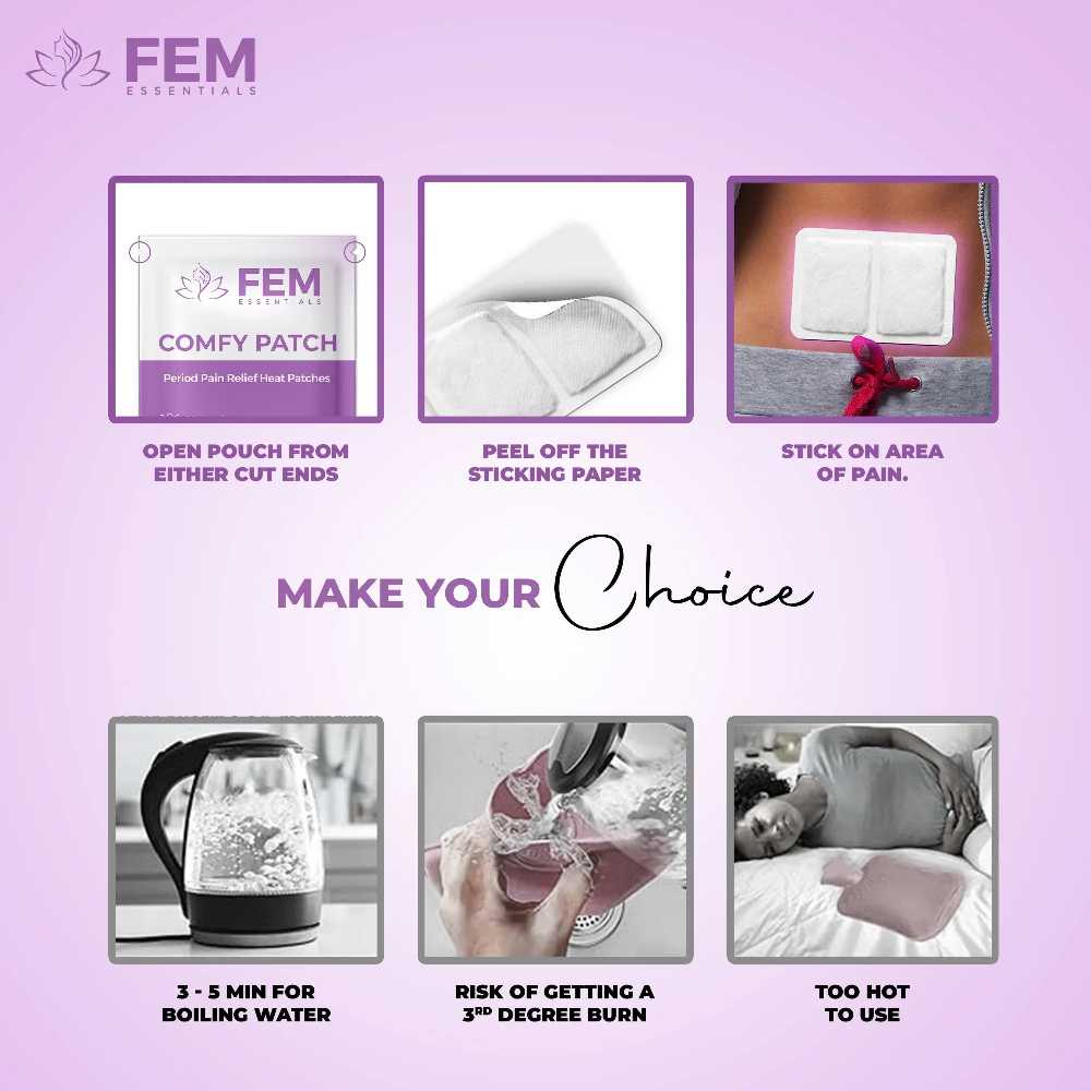Period Relief Patches – Soothing Comfort for Menstrual Cramps